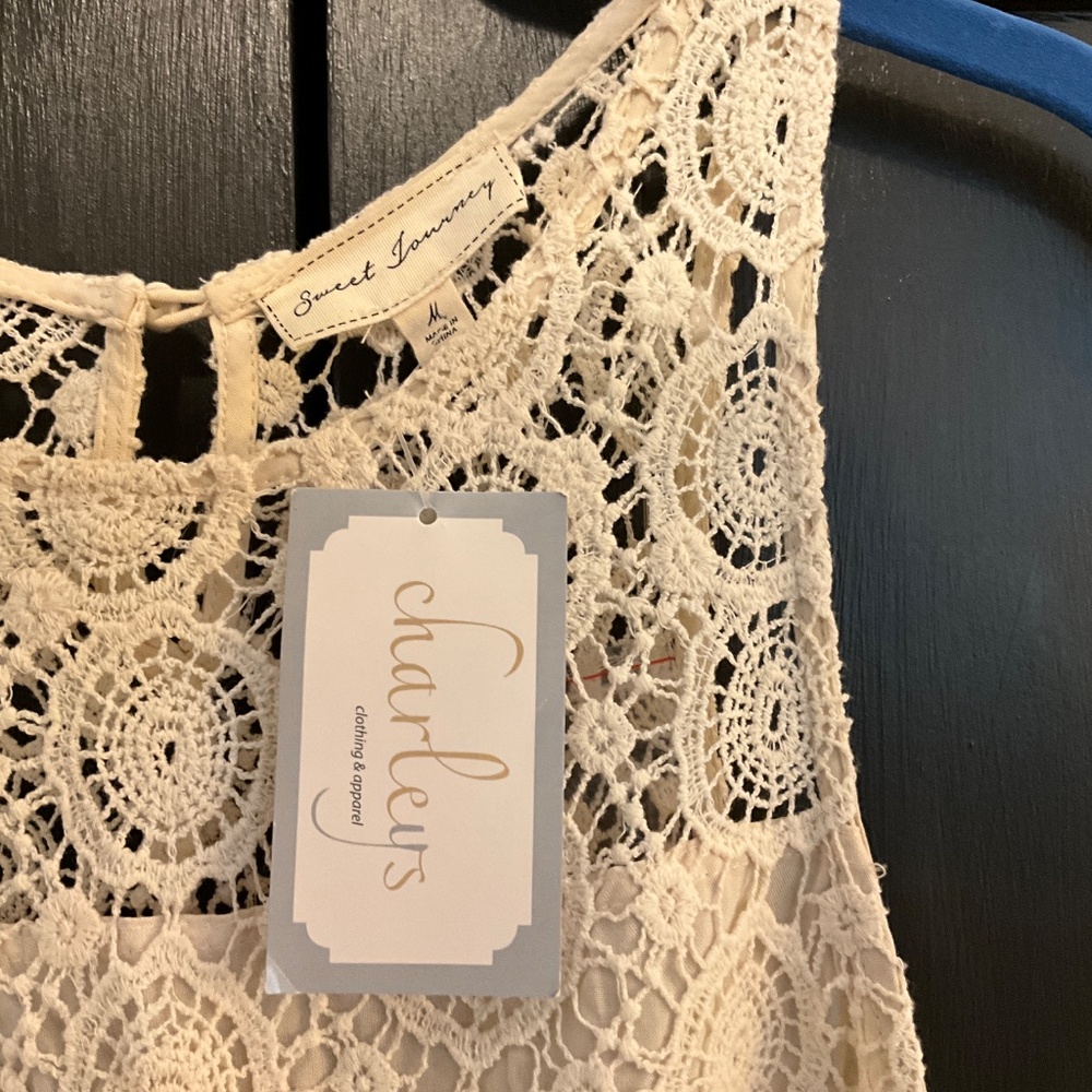 Sweet journey cream shirt size M - Picture 3 of 5